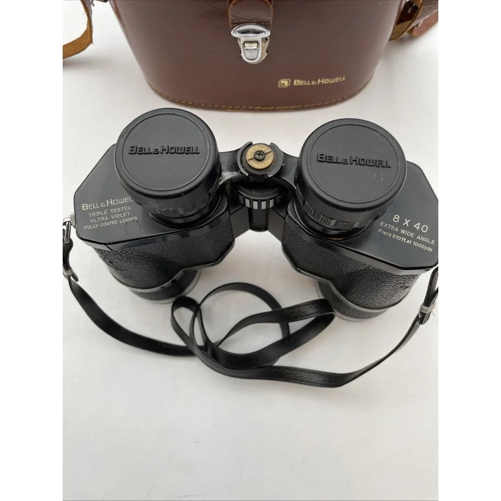 Bell &Howell Hunting Binoculars 8 x 40 Extra Wide Angle 510ft At 1000 Yards+Case